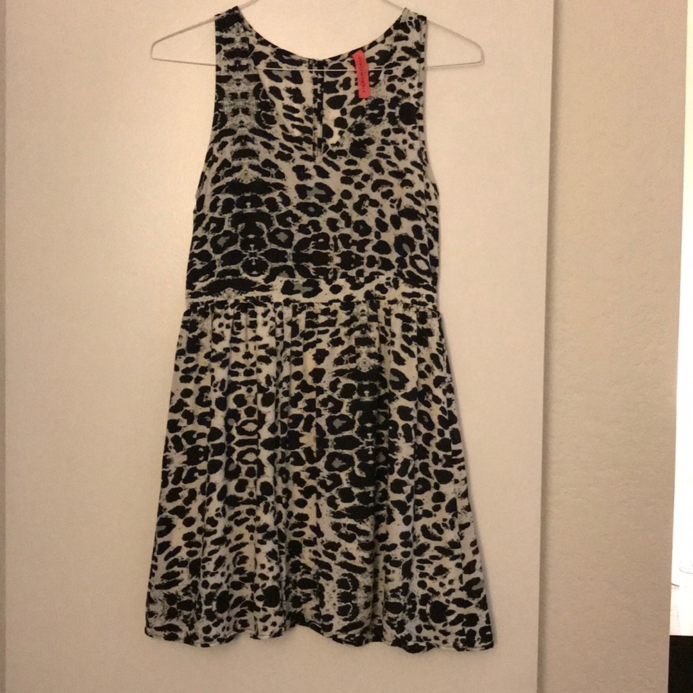 Black and White Leopard Dress